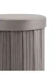 Серый пуф складной с ящиком Store Round