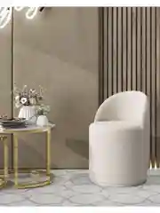 Белый пуф Loreen вращающийся