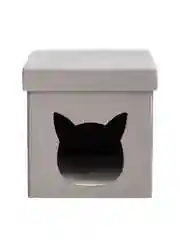 Серый меланж пуф складной с ящиком Store Pet