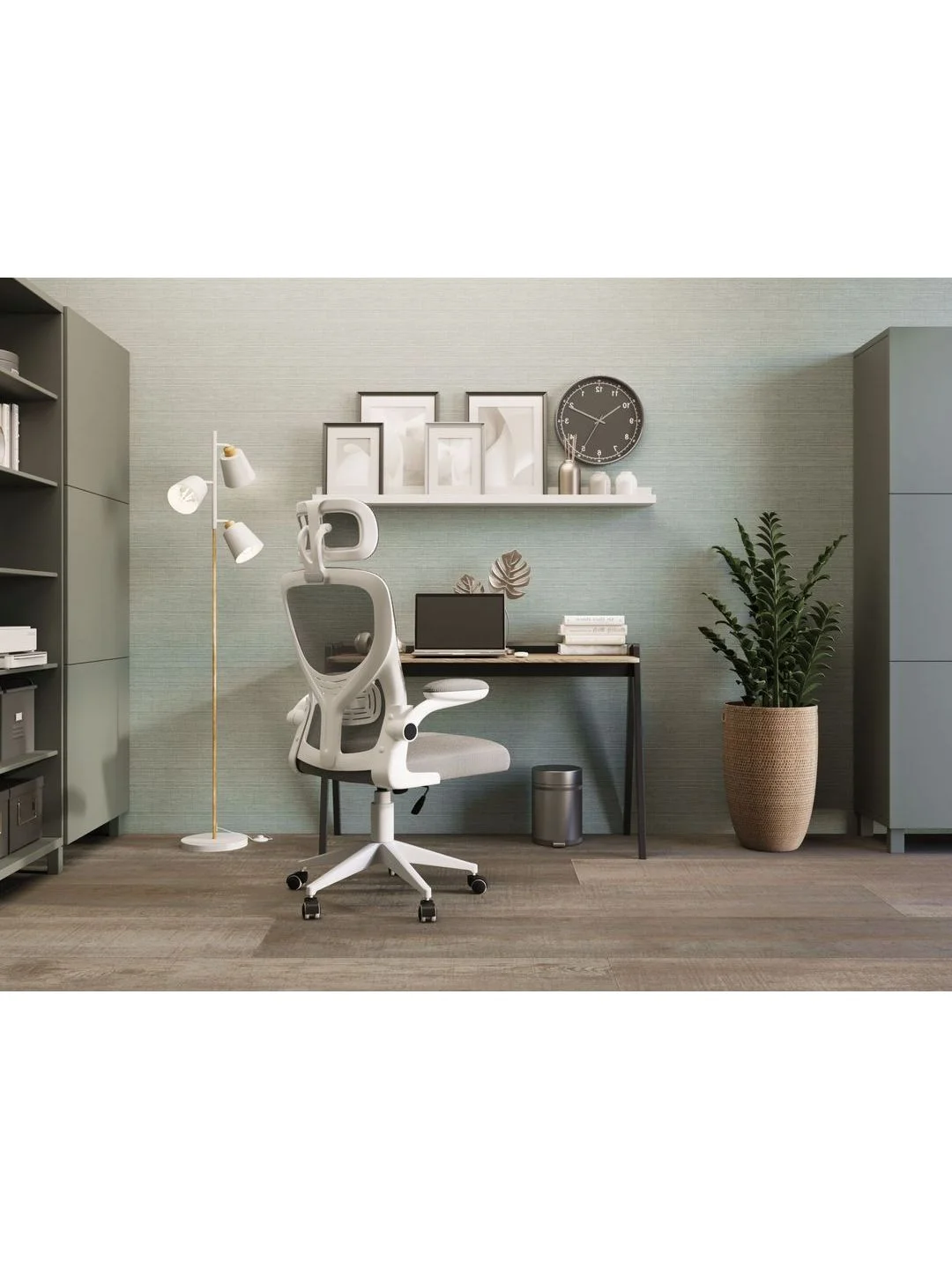 Серый кресло компьютерное офисное TopChairs Airone