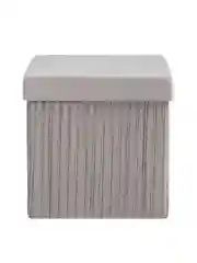 Серый пуф складной с ящиком Store Square