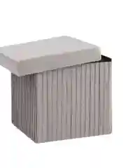 Серый пуф складной с ящиком Store Square