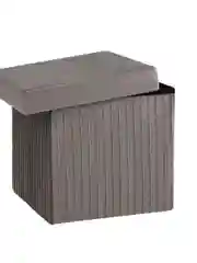 Тёмно-серый пуф складной с ящиком Store Square