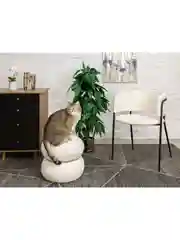 Белый пуф Полли  тедди
