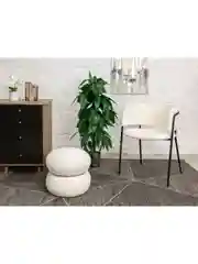 Белый пуф Полли  тедди