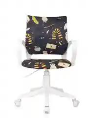 Черный кресло компьютерное детское Бюрократ BUROKIDS 1 W мультиколор