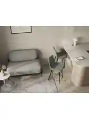 Синий стул полубарный Джанго велюр