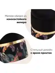 Черный пуф Кэрри с ящиком