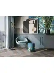 Голубой пуф Кэрри с ящиком