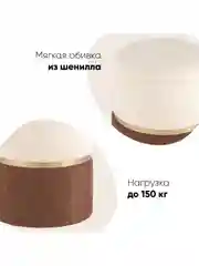 Коричневый пуф Кэрри с ящиком