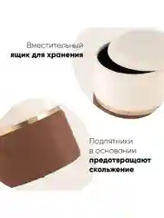 Коричневый пуф Кэрри с ящиком