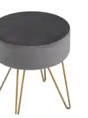 Серый пуф Спейси велюр