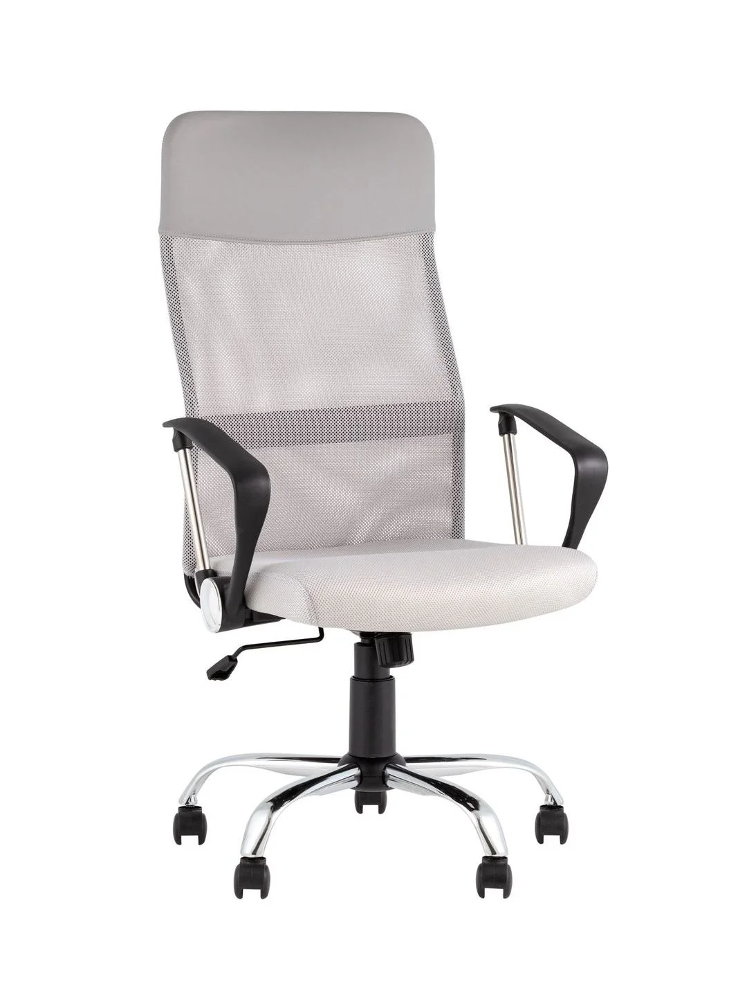 Серый кресло компьютерное TopChairs Benefit