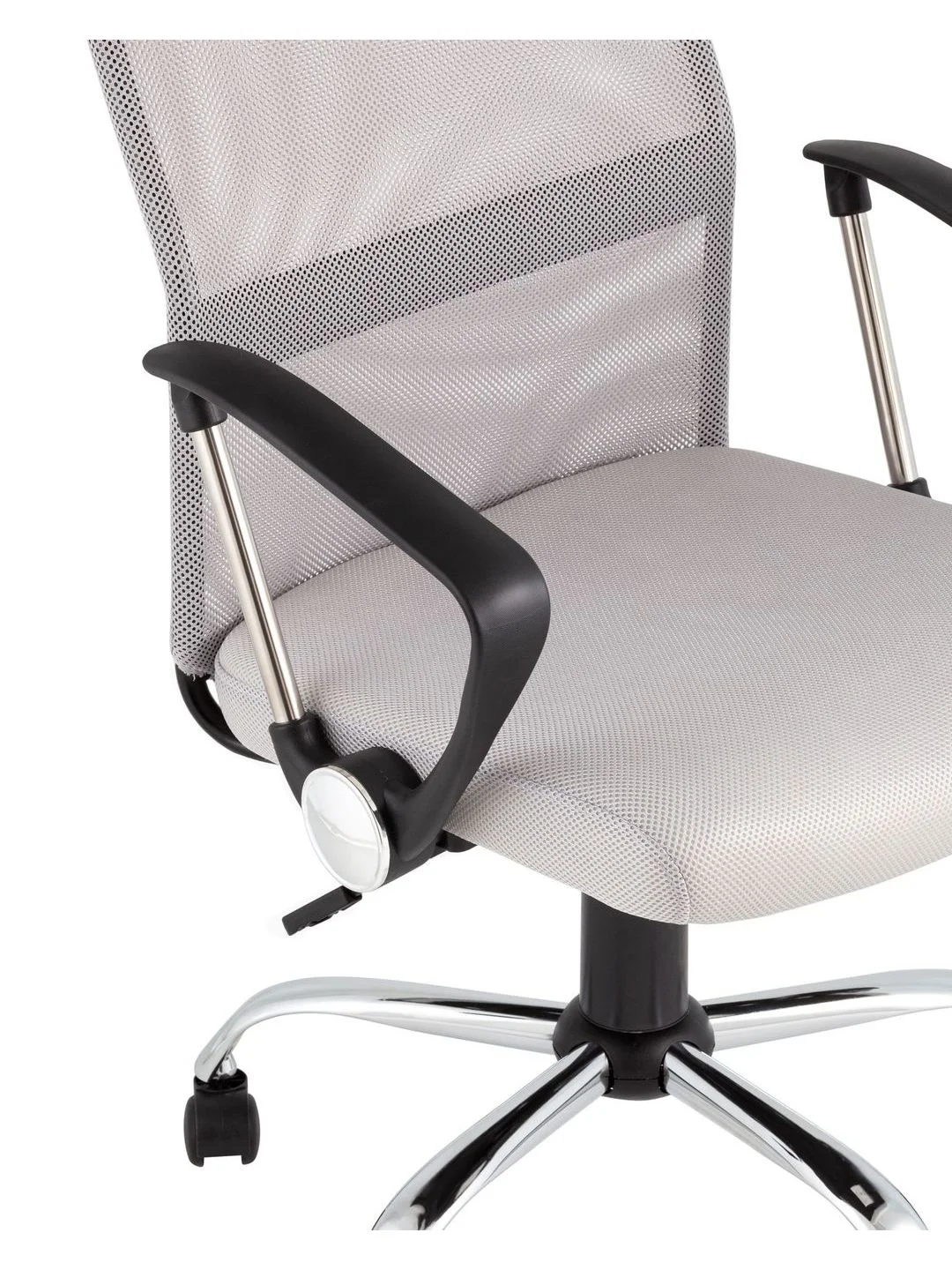 Серый кресло компьютерное TopChairs Benefit