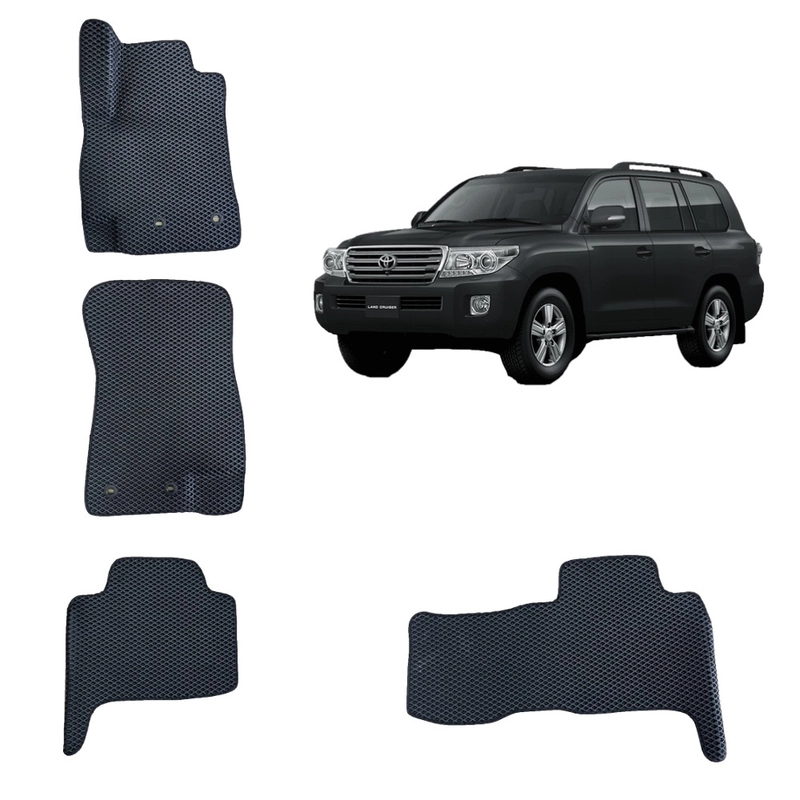 Автомобильные 3D-коврики EVA для Toyota Land Cruiser 200 / Тойота Ленд Крузер 200