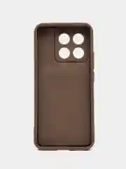 Коричневый чехол для  Realme 11 4G (Реалми 11 4 джи), противоударный, с бортиками