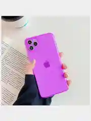 Сиреневый чехол для iPhone 11, 12, 7/8 Неоновый