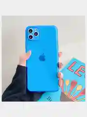 Голубой чехол для iPhone 11, 12, 7/8 Неоновый