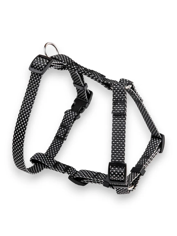 Шлейка Аркон Dog&Vogue NEO, нейлон, ширина 15 мм, шея 32-40 см, грудь 33-52 см, черная