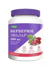 Берберин Эвалар, капсулы по 0,36 г, 30 штук