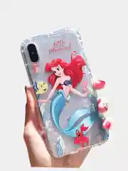 Коралловый чехол для iPhone 11, 12, 12 Pro, 7, 8 "Русалочка"
