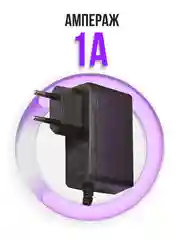 Блок питания адаптер 12V 1A 5.5 x 2.1 для роутера тв-приставки МТС Ростелеком Wink Дом.ру