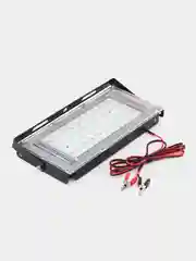 Светодиодный низковольтный прожектор GLANZEN FAD-0030-10-12V с зажимами "крокодил"