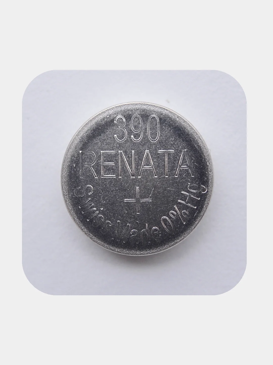 Батарейка Renata 390 (SR1130SW, V390), 1.55V, 80 mAh, Швейцария, 1 штука