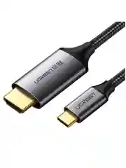 Кабель Ugreen MM142 (50570) USB-C to HDMI Male to Male Cable Aluminum Shell 1.5m. - Grey