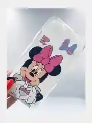 Багровый чехол для iPhone 7/8 "Микки"