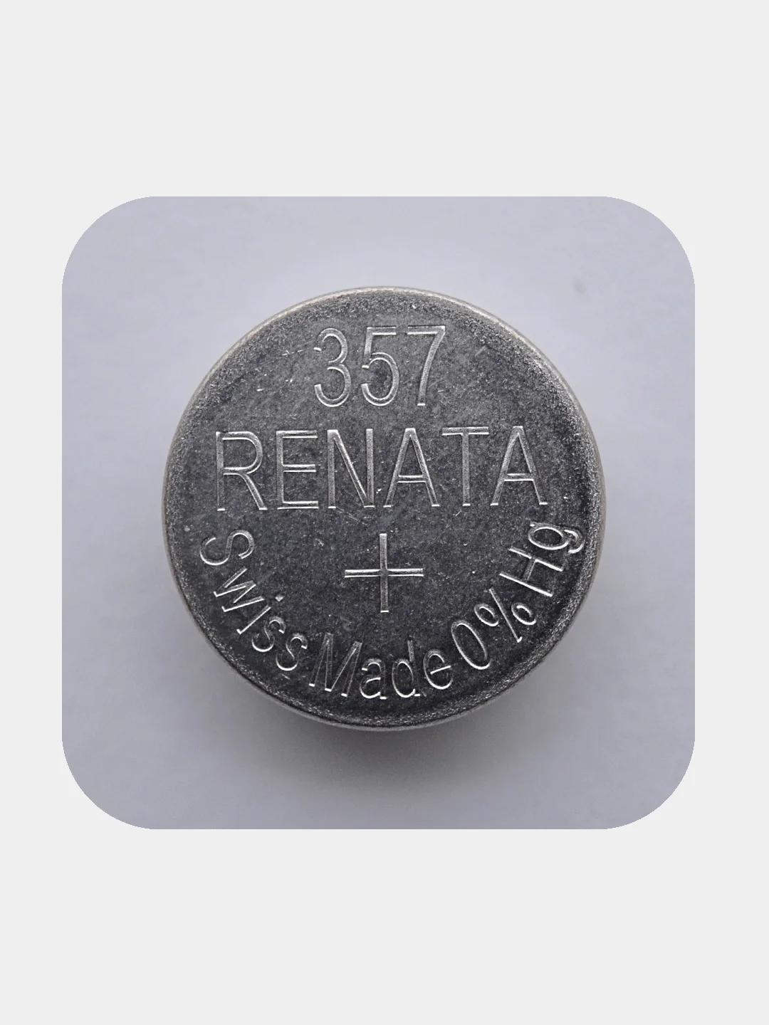 Батарейка Renata 357 (SR44W, V357), 1.55V, 190 mAh, Швейцария, 1 штука