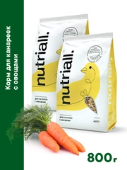 Nutriall Корм для канареек с овощами, 2 упаковки