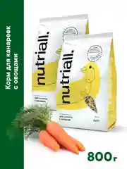 Nutriall Корм для канареек с овощами, 2 упаковки