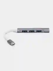 Серый usb HUB 3.0 на 4 порта, Разветвитель Type-C HUB 3.0, концентратор, юсб хаб