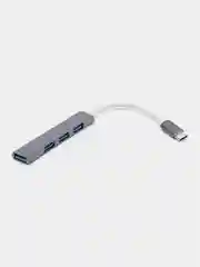 Серый usb HUB 3.0 на 4 порта, Разветвитель Type-C HUB 3.0, концентратор, юсб хаб