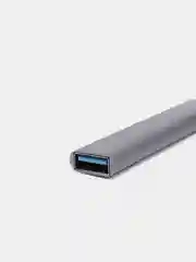 Серый usb HUB 3.0 на 4 порта, Разветвитель Type-C HUB 3.0, концентратор, юсб хаб