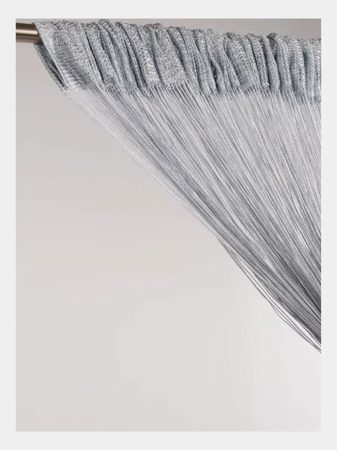 Серый нитяная штора кисея, размер 300*300 см