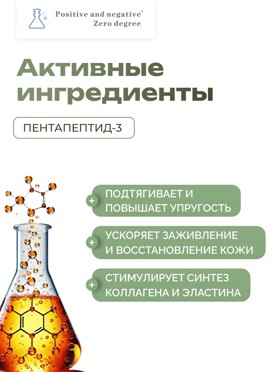 Полипептидная укрепляющая сыворотка вокруг глаз Positive and negative Zero degree, 20 мл