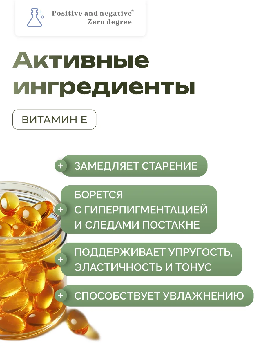Коллагеновый омолаживающий укрепляющий крем для лица Positive and negative Zero degree