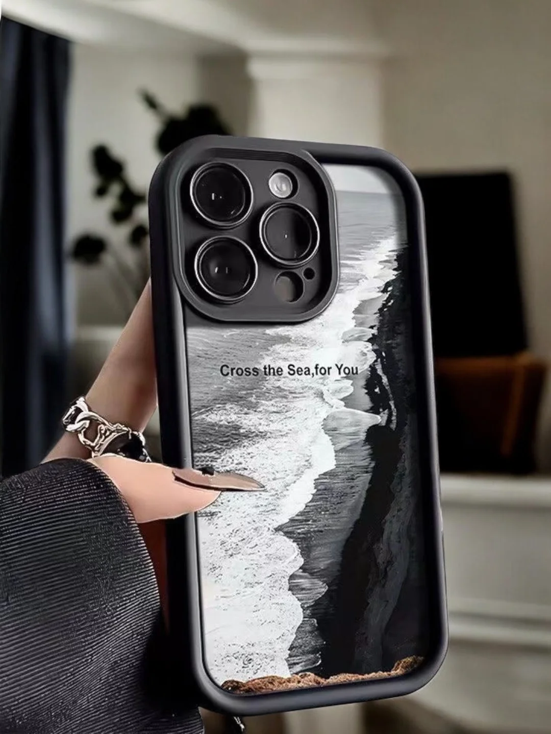 Черный чехол для iPhone 11 12 13 14 15 Pro Max XR Plus с принтом силиконовый айфон