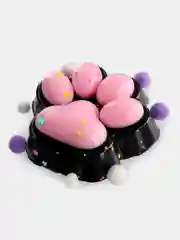 Черный игрушки антистресс сквиш лапка Кошачья лапа большая
