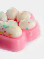 Алый лапка антистресс с кристаллом,лапа котика цветная тянучка, жмякалка