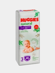 Подгузники-трусики Huggies Natural 6-10 кг, 3 размер, 48 штук