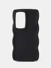 Черный чехол для Samsung Galaxy S24 Ultra (Самсунг Галакси С24 Ультра) выпуклый