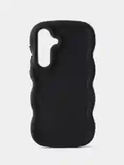 Черный чехол для Samsung Galaxy S24 (Самсунг Галакси С24) выпуклый