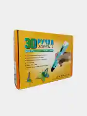 Голубой 3d 3Д ручка второго поколения (3 D/3 Д ручка) набор для творчества + стержни из пластика