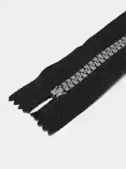 Черный молния MaxZipper трактор №5 н/р серое усил.зв., 16 см н/р, 18 см, 5 шт/уп, т. синяя, белая