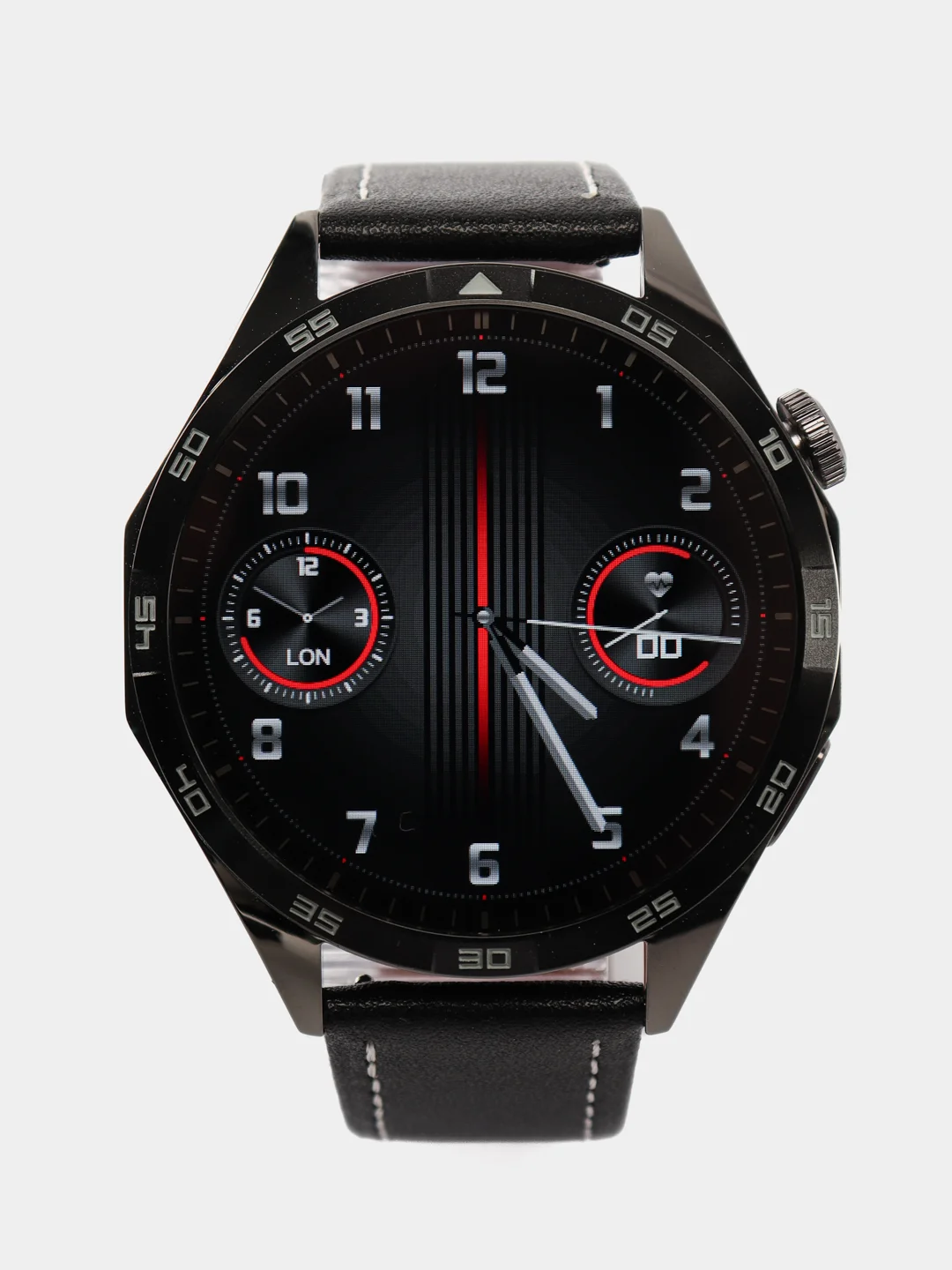 Умные часы 2024, WATCH 4+ Обновленная серия RU, три ремешка, 46mm, черный