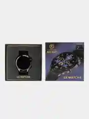 Умные часы 2024, WATCH 4+ Обновленная серия RU, три ремешка, 46mm, черный