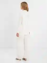 Белый костюм SK BRAND, классический, с перьями, женский